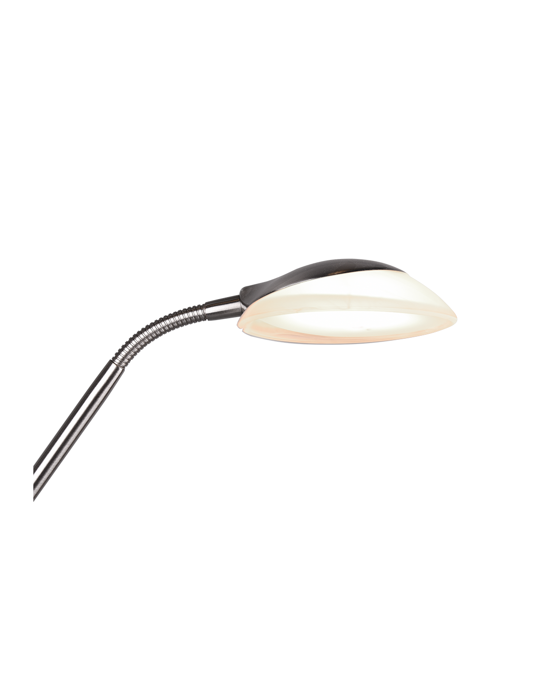 Lámpara de pie LED regulable con foco de lectura Orson Nichel Trio Lighting