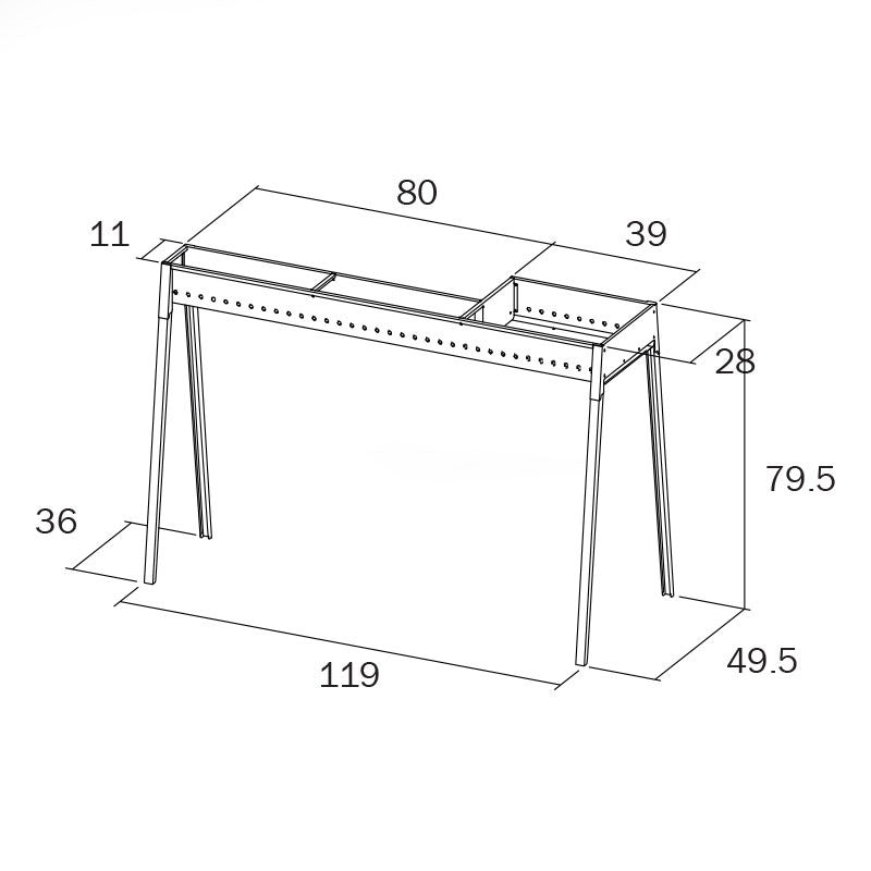 Kit mampara parrilla barbacoa pincho inox Milano 80+40