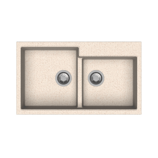 Fregadero de avena de 2 senos Tip Toe N200