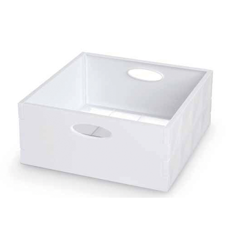 Caja de cristal blanca Al. 14x31x31 cm