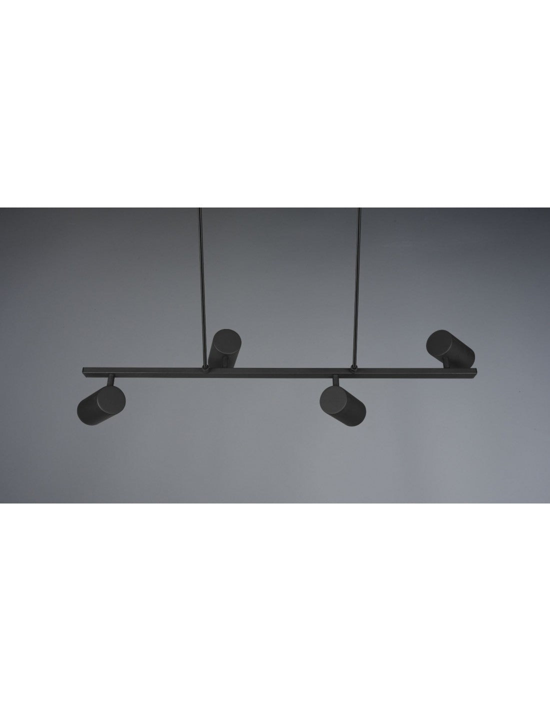 Suspensión Negra 4 Focos Orientables GU10 Marley Trio Lighting