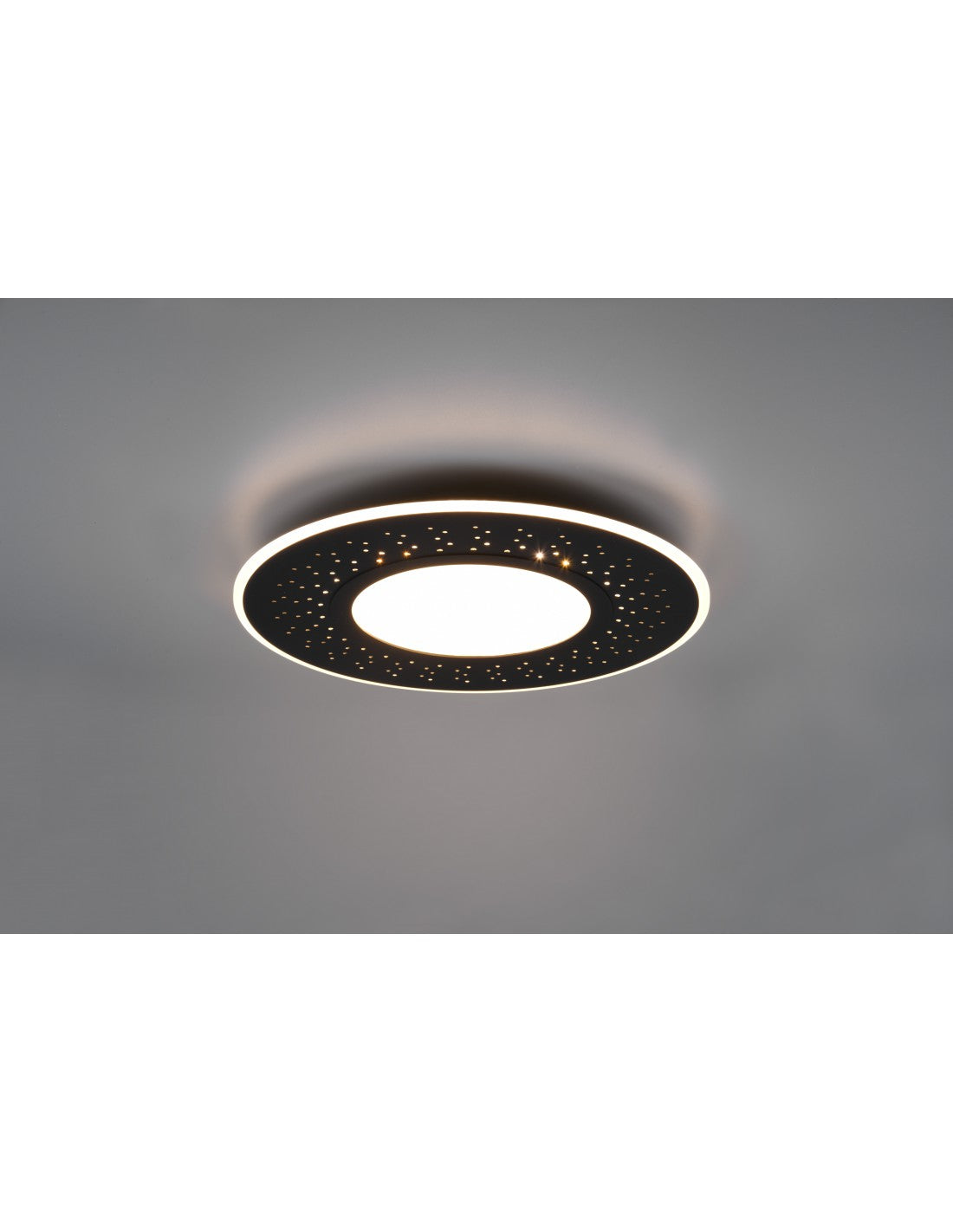 Plafón moderno Verus Negro Led Dimmer 44w Trio Lighting