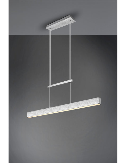 Paros Suspensión Doble Emisión LED Regulable Aluminio L90 cm Trio Lighting