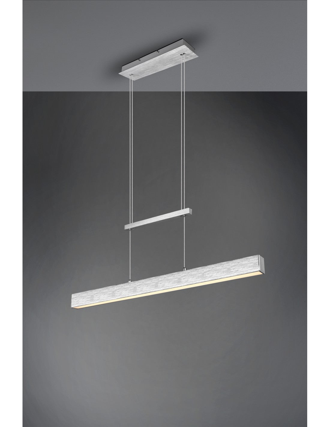 Paros Suspensión Doble Emisión LED Regulable Aluminio L90 cm Trio Lighting