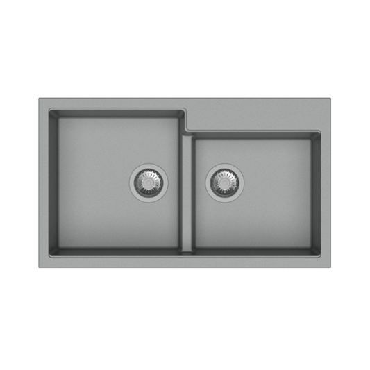 Fregadero Tip Toe N200 de 2 senos croma