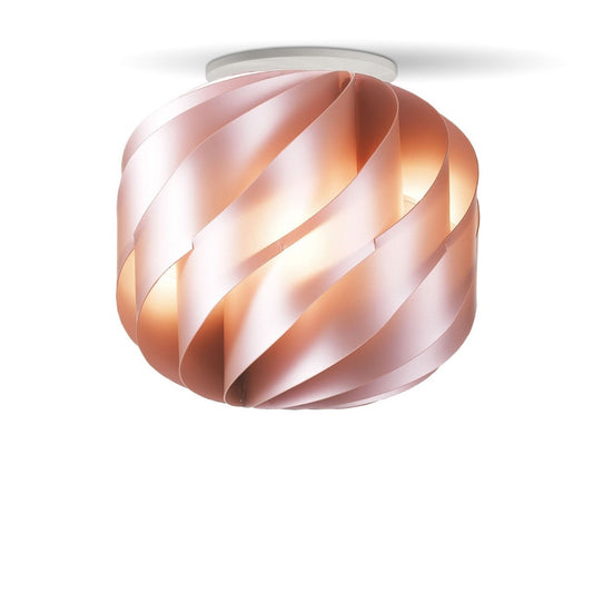 Plafón de metal rosa cm. 25 x 24h