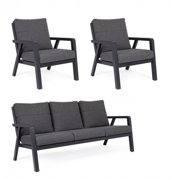 Conjunto de salón de jardín Truman antracita