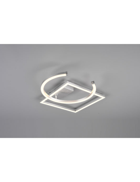Plafón LED Pivot 23,5w Níquel L42 cm Regulable Trio Lighting