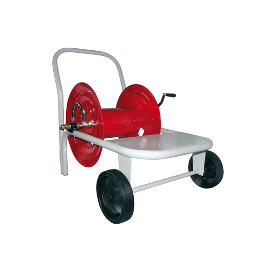 Carro enrollador de manguera de 100 m.