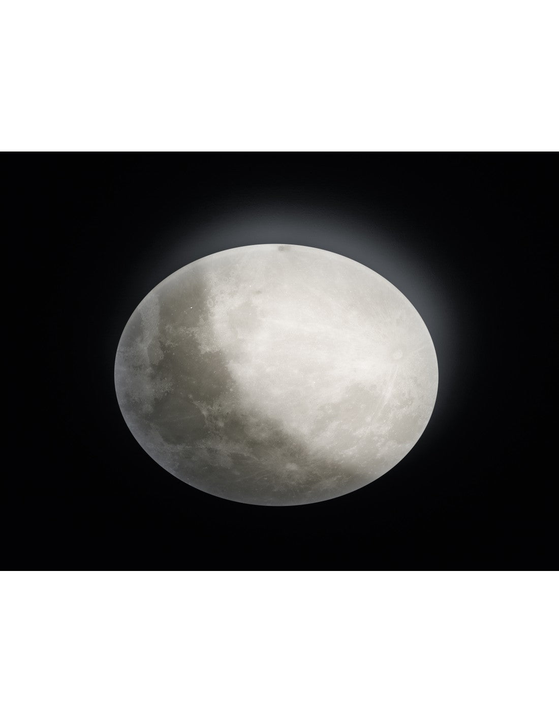 Lámpara de techo LED con fase lunar, efecto de luz nocturna lunar, Ø60 cm, Trio Lighting