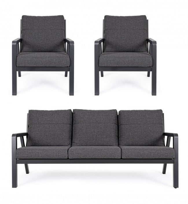 Conjunto de salón de jardín Truman antracita