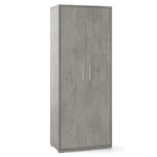 Armario multiusos con dos puertas Beton Cemento 71x41x h182 cm