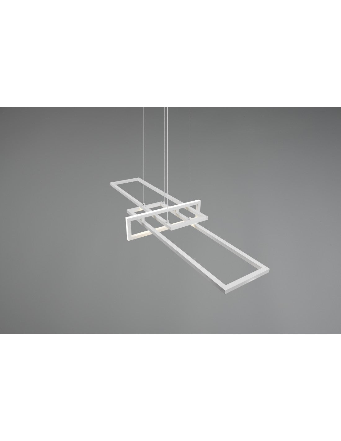 Salinas Suspensión 3 Rectángulos LED 34w Blanco L110 cm Regulable Trio Lighting
