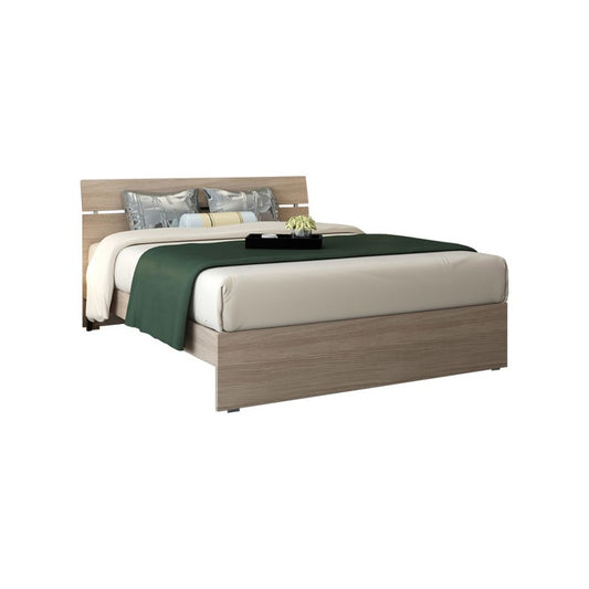 Cama doble de madera para dormitorio en color olmo 200x171xH 98 cm