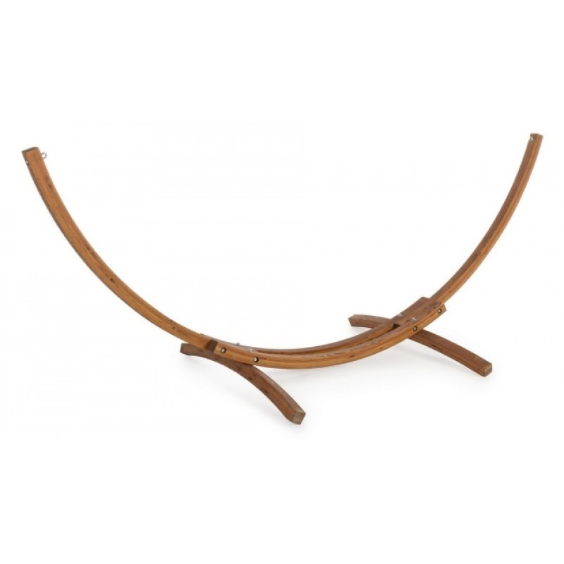 Soporte para hamaca de madera.