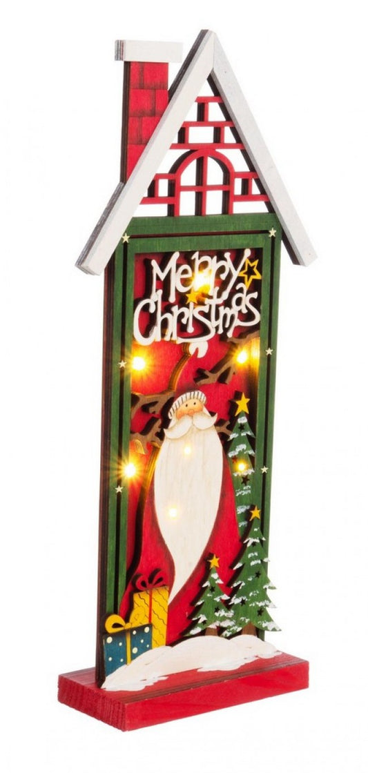 6x Cálida decoración de la casa de Santa C.