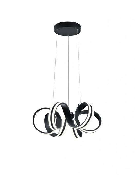Suspensión Led Dimmer Carrera Black Ribbon Trio Lighting