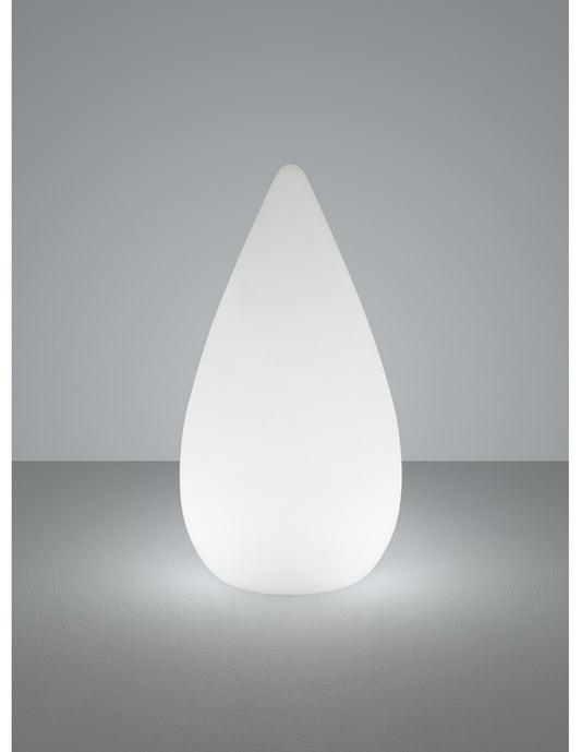 Iluminación en trío Led RGBW Palmas IP44 en forma de lágrima para exteriores