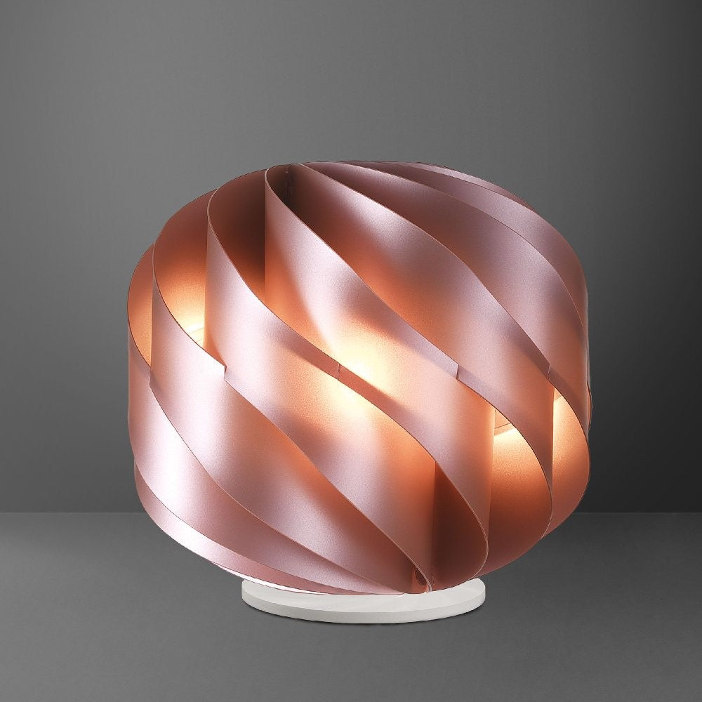 LAP Lámpara de mesa de metal rosa en plástico cm. 40x39h