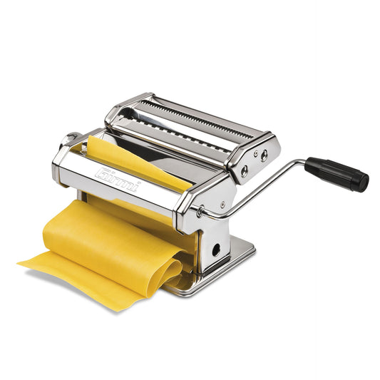 Máquina de pasta manual Girmi IM90 en acero inoxidable.