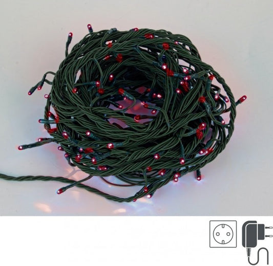 8x Cadena 180 LED Rojo Int-Ext