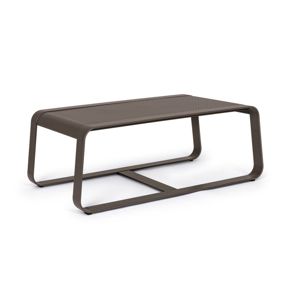 Mesa de centro de aluminio estilo industrial 105x62 cm