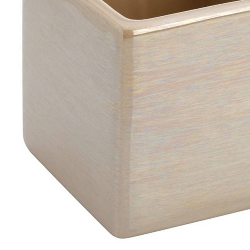 Elegante portacepillos de dientes beige de la serie Cuba.