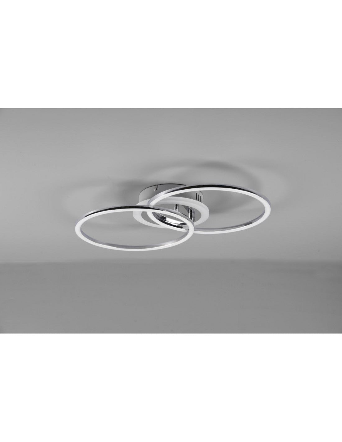 Plafón Circles Cromo Led 4000k Dimmer Venida Trio Lighting