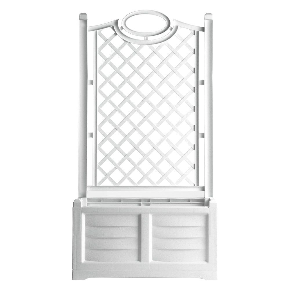 Jardinera rectangular de PVC 'Separe'' Color blanco