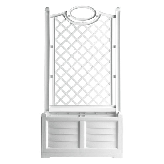 Jardinera rectangular de PVC 'Separe'' Color blanco