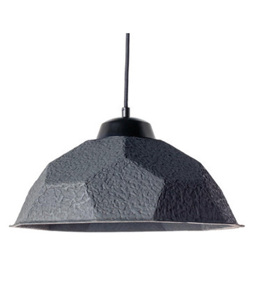 Lámpara de suspensión con pantalla de cartón reciclado negro D35xP35x160h cm