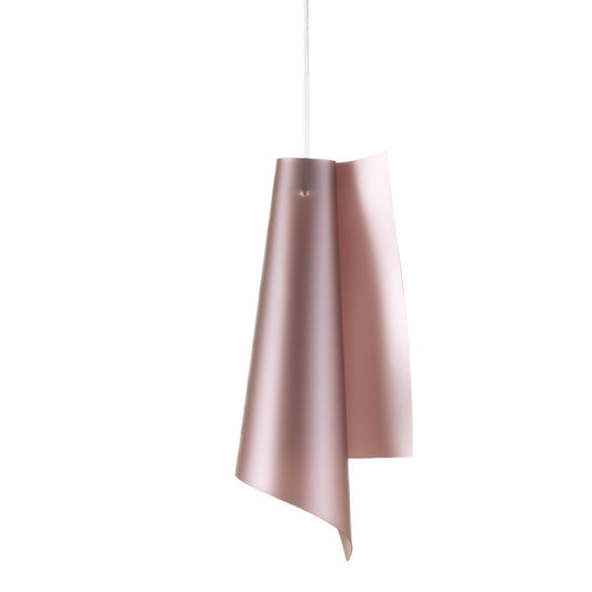 Suspensión de metal rosa en metal cromado cm. 27x68h