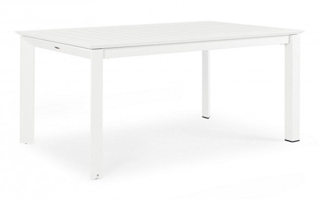 Mesa de jardín extensible Konnor blanca