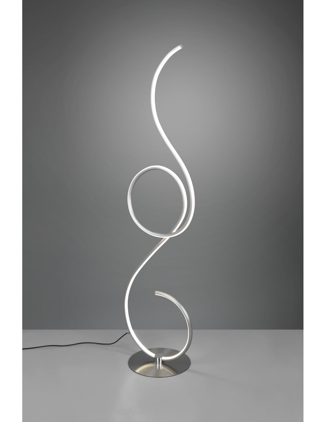 Lámpara De Pie Moderna Led Atenuador Para Sala De Estar Jive Nichel Trio Lighting