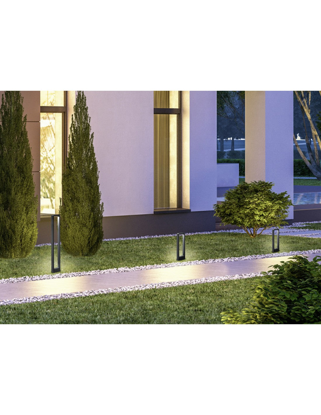 Poste Bajo para Exterior Reno Led IP54 Antracita H50 cm Trio Lighting