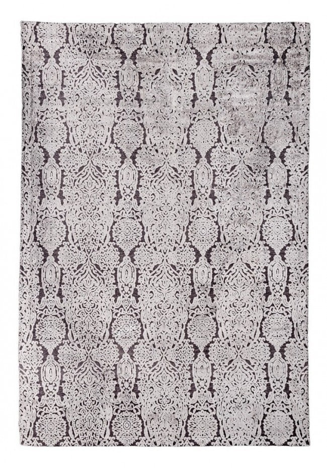 Alfombra retro moderna en viscosa Delhi 160 x 230 cm