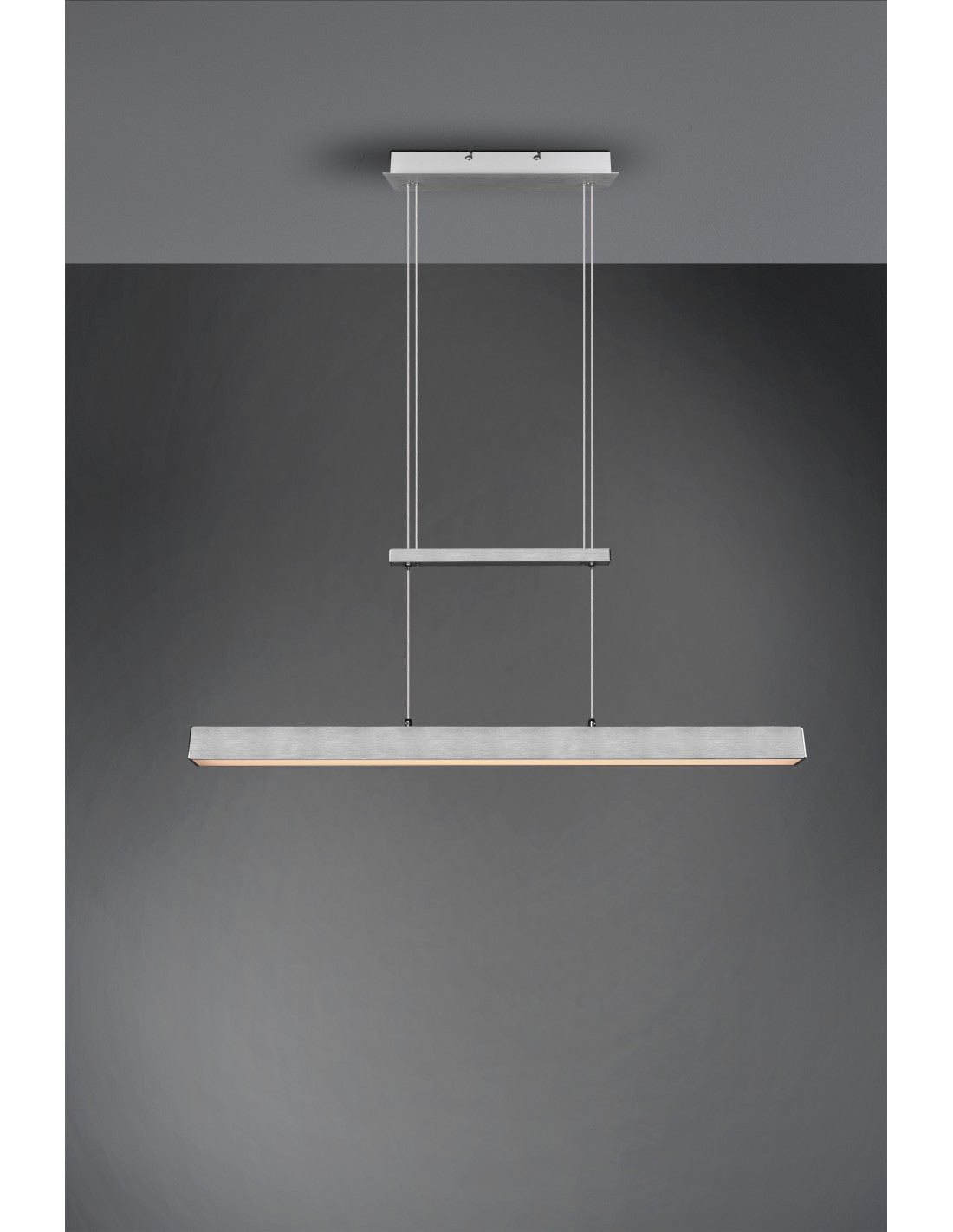 Paros Suspensión Doble Emisión LED Regulable Aluminio L90 cm Trio Lighting