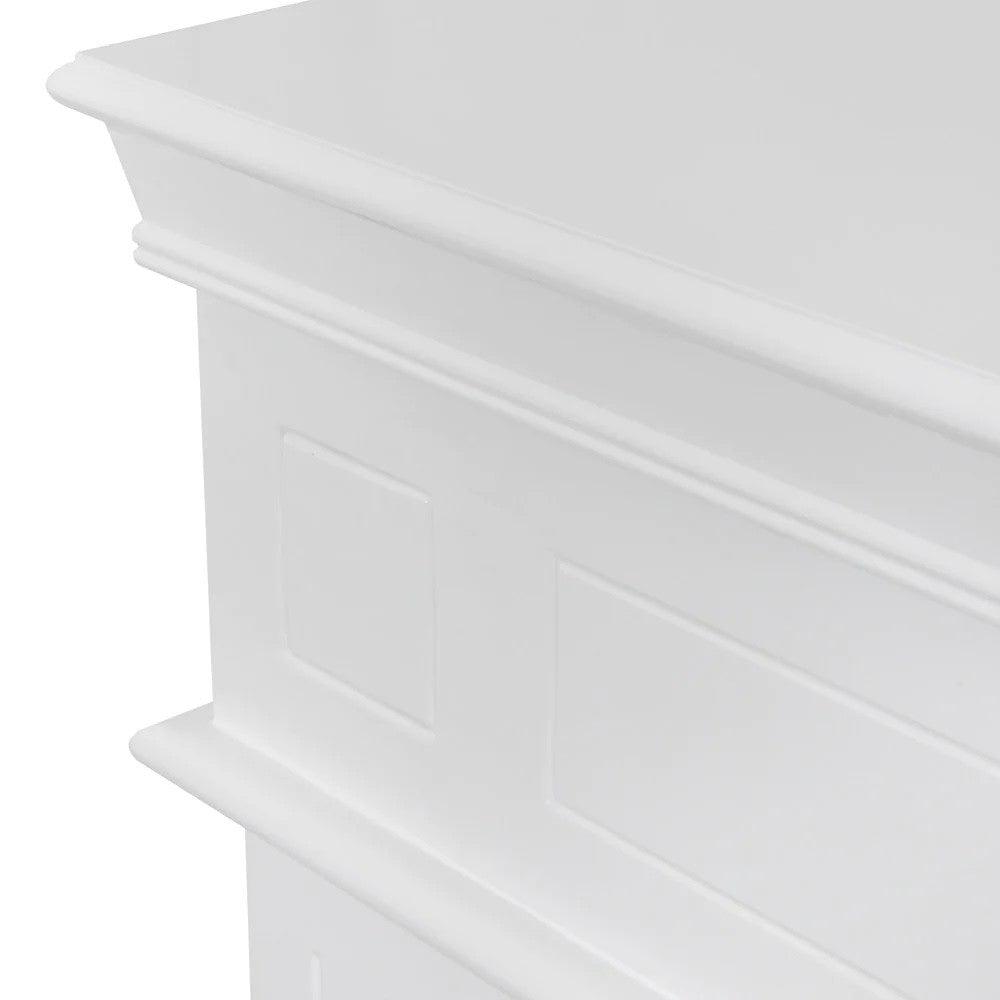 Chimenea de bioetanol Cambridge biochimenea de suelo en madera blanca 110x37xh.102 cm