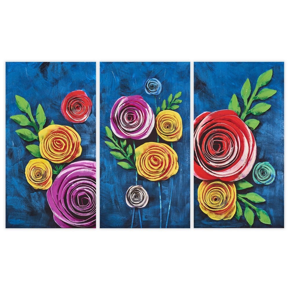 CUADRO FOTOPRENSADO CON EFECTO PINTURA 55 X 3 X 100 CM