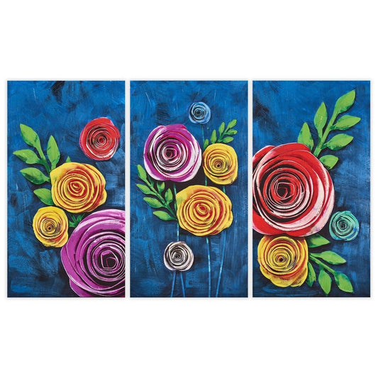 CUADRO FOTOPRENSADO CON EFECTO PINTURA 55 X 3 X 100 CM