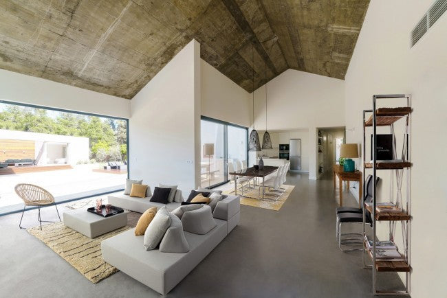 Alfombra Linee Avorio 140x200 de algodón