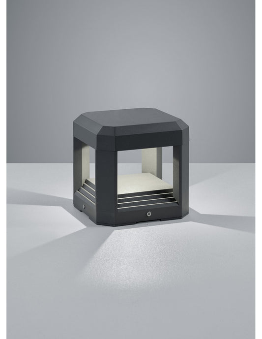 Aplique Led Cubo Exterior Logone Antracita IP65 Trio Lighting