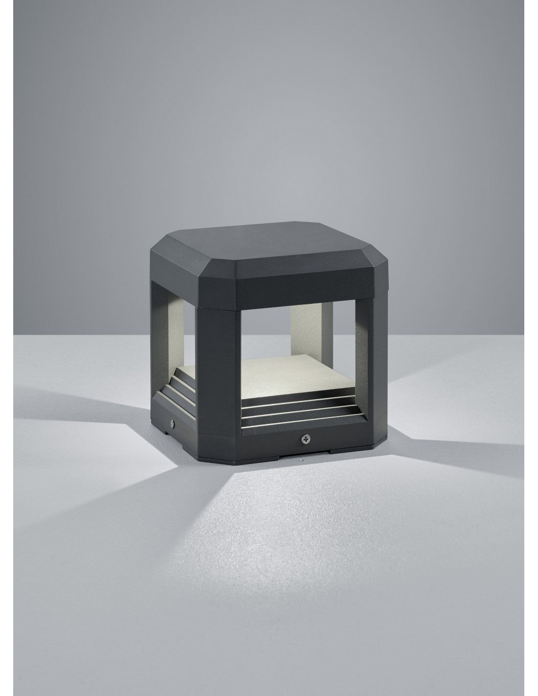 Aplique Led Cubo Exterior Logone Antracita IP65 Trio Lighting
