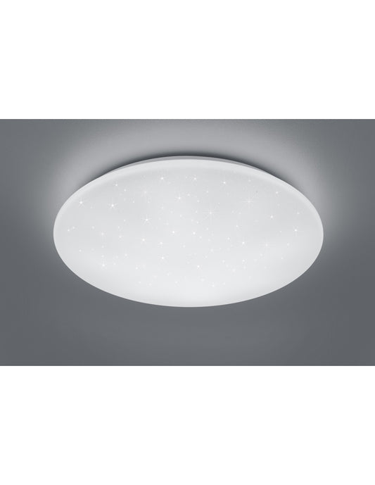 Lámpara de techo LED regulable Kato blanco efecto estrella centelleante Ø60 cm Trio Lighting