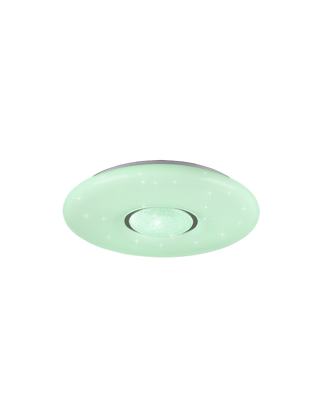 Lámpara de techo LED moderna con atenuador RGB Lia efecto cielo estrellado iluminación en trío