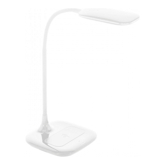 Lámpara de escritorio LED Masserie regulable con cargador Eglo blanco