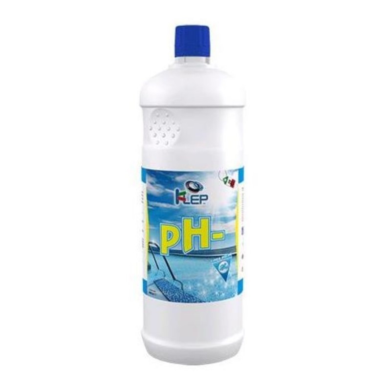 Corrector de Ph para piscinas líquidas, botella PH MENO de 1 litro