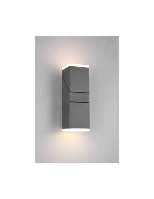 Aplique LED Doble Orientable Avon Antracita Aluminio IP54 Trio Lighting