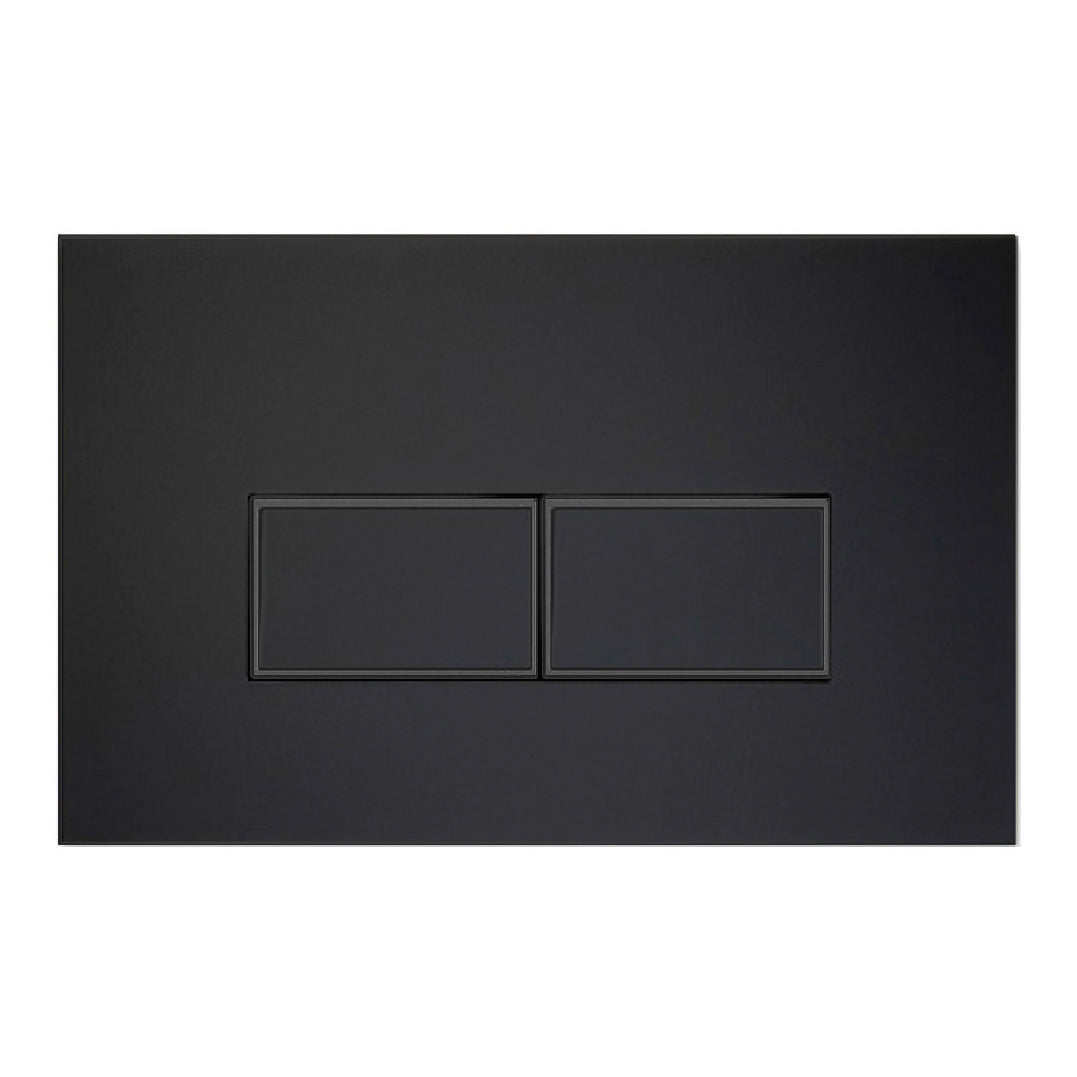 Placa para cisterna empotrada en negro mate