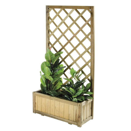 Jardinera con rejilla esterilizada en autoclave 75x30x140 para muebles de jardín